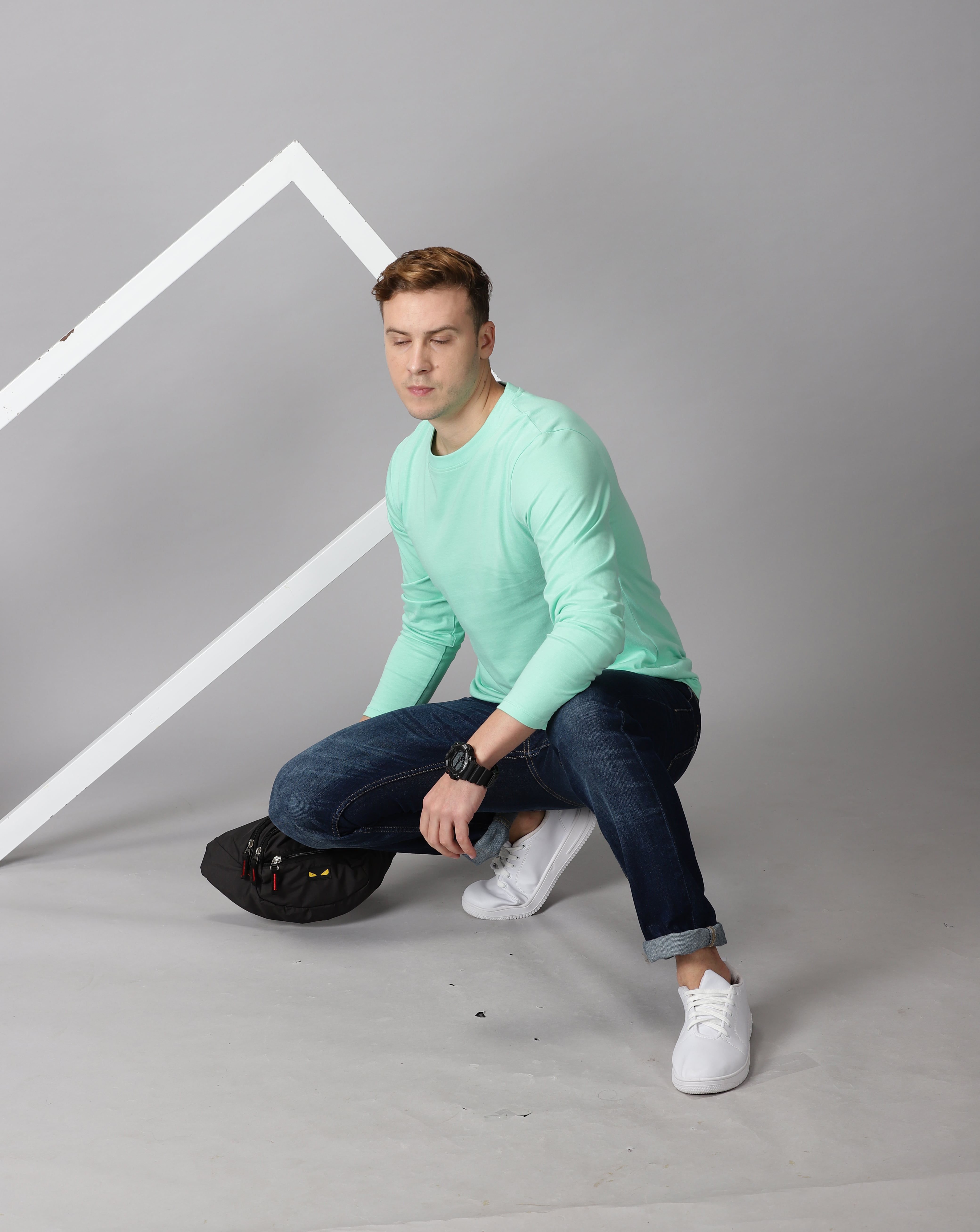 Full Sleeve organic crew neck men's