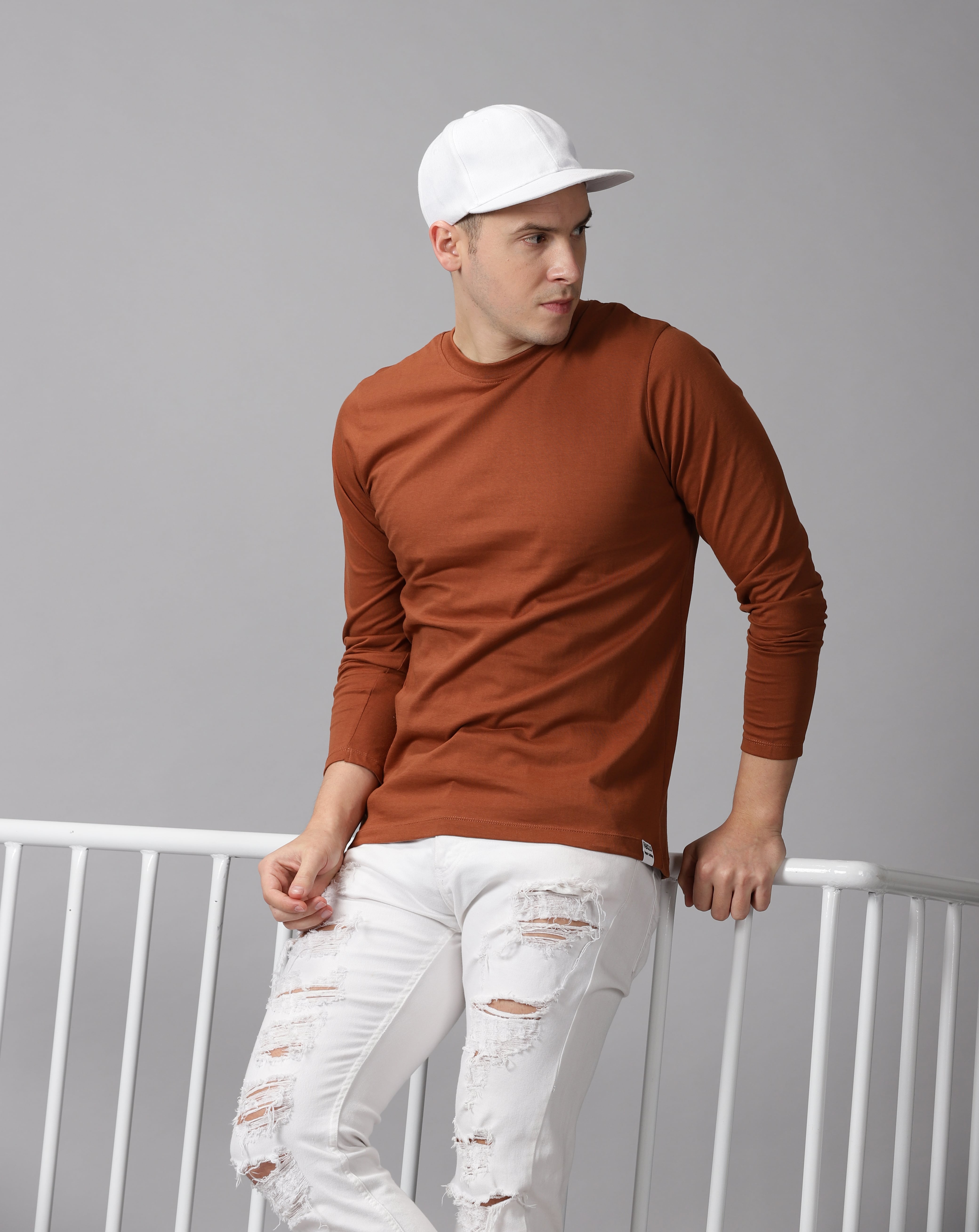 Full Sleeve organic crew neck men's