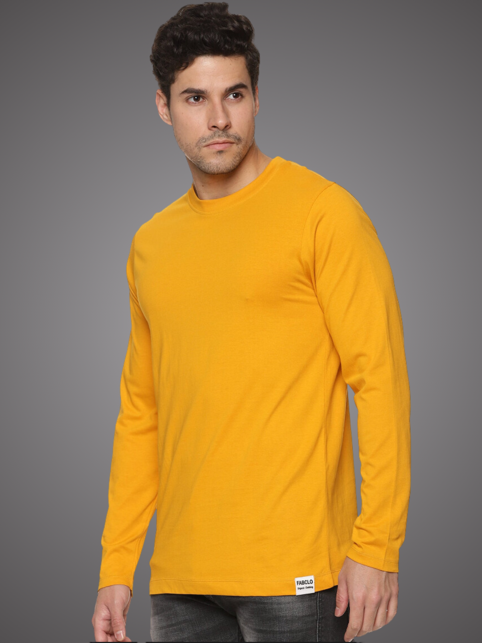 Full Sleeve organic crew neck men's