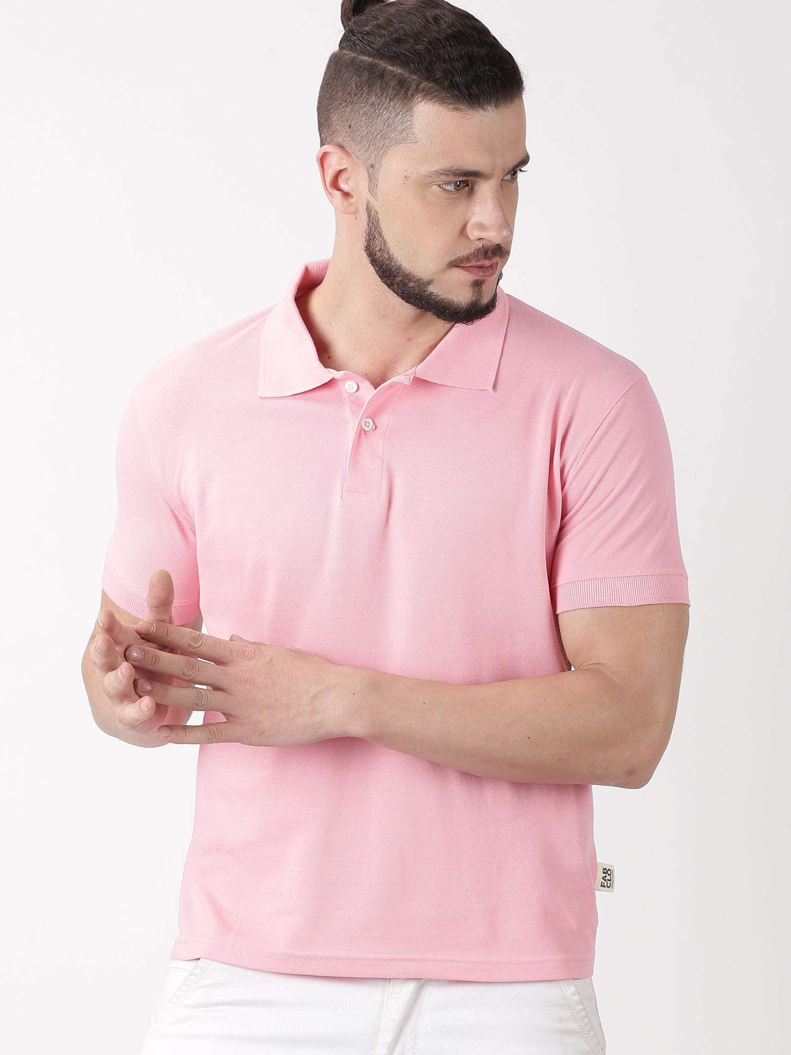 Organic Cotton Polo, Natural Fabric, No Synthetic Dyes.