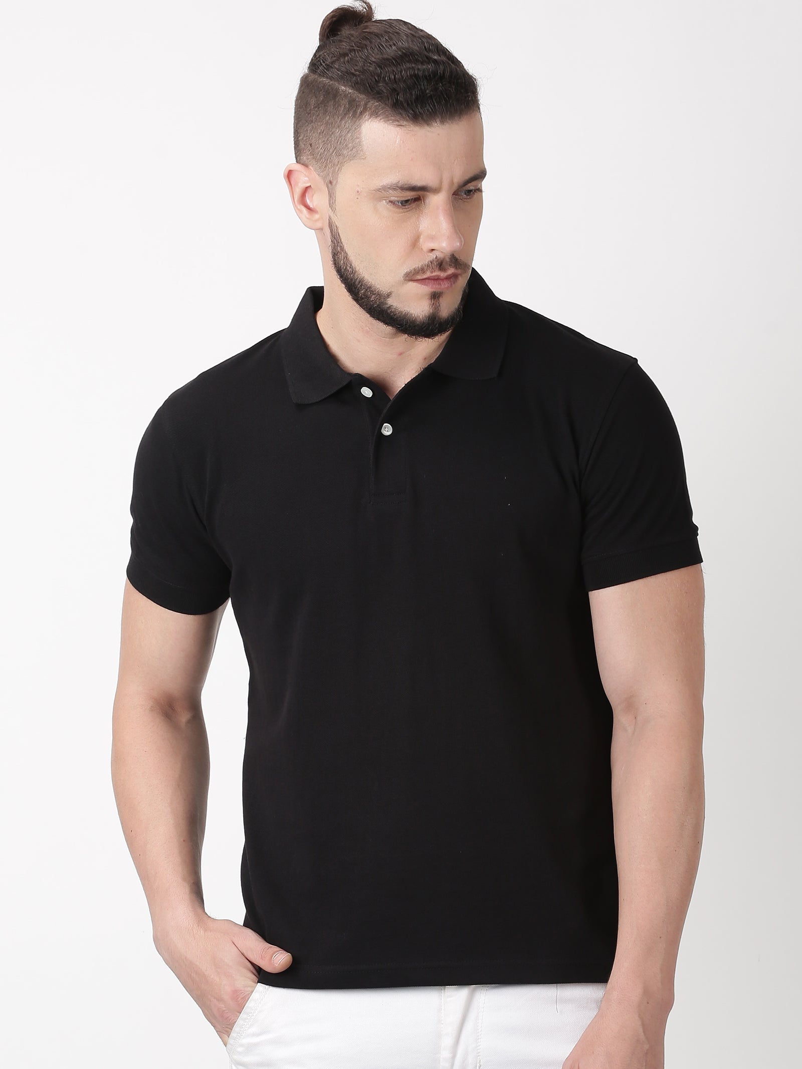 Midnight Black - Organic Cotton Polo