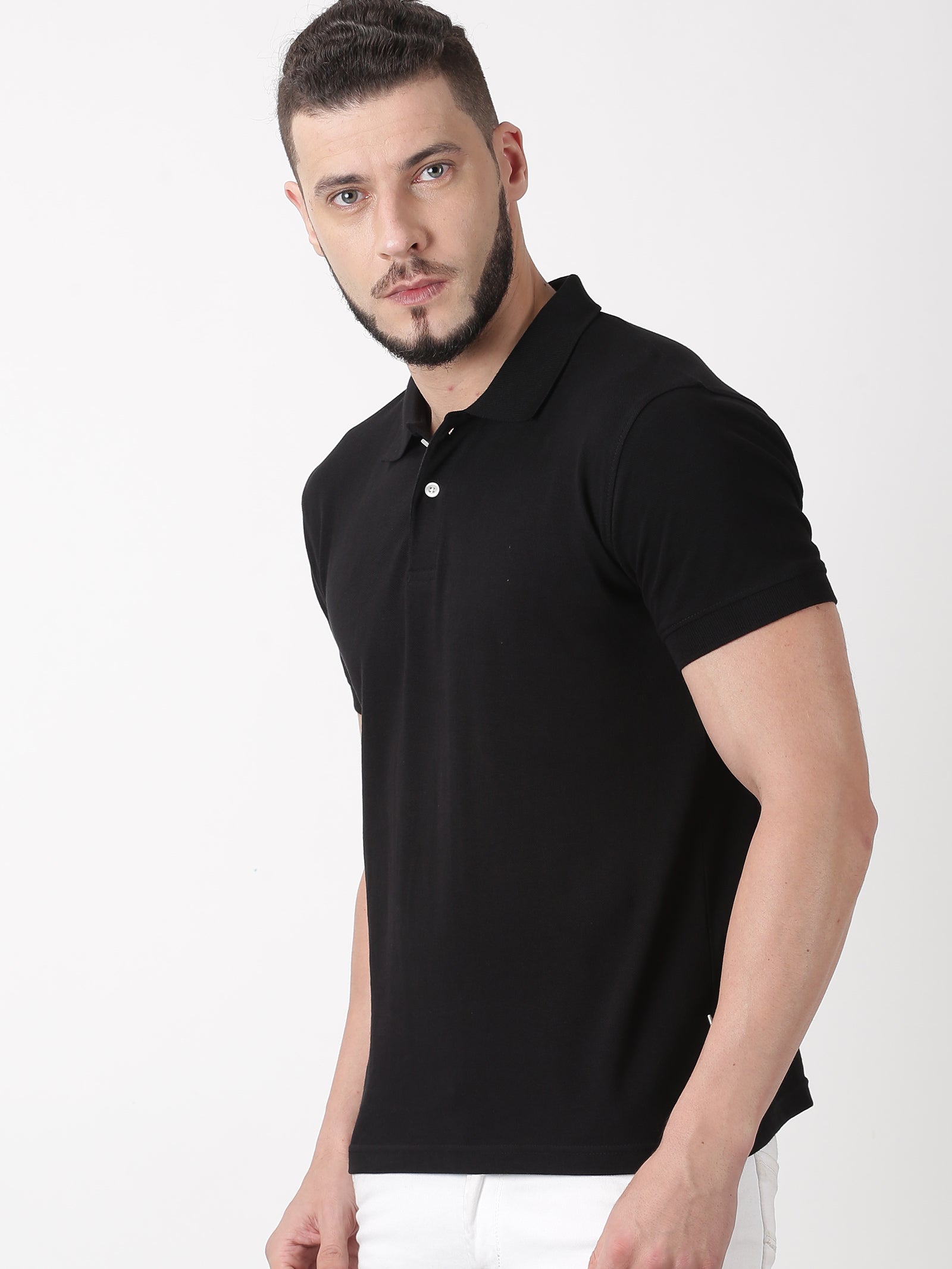 Midnight Black - Organic Cotton Polo