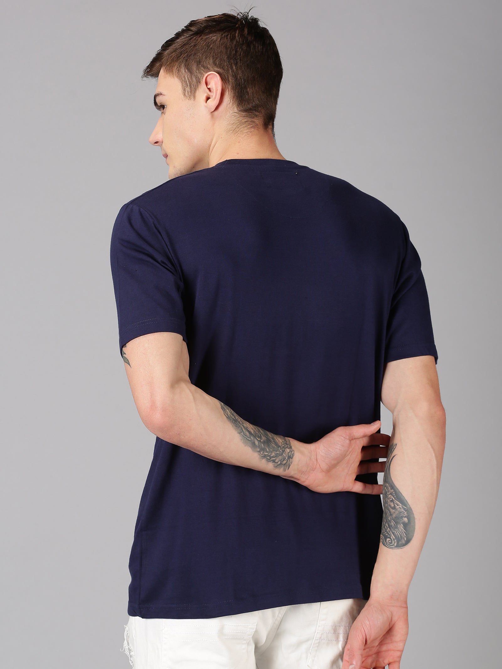 Organic Cotton Crew Neck TShirt- Royal Blue